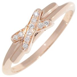 Chaumet K18PG Diamond Ring Metallic