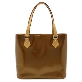 Sac cabas Louis Vuitton Vernis Houston Bronze Métallisé Bronze