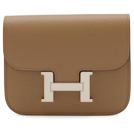 Hermès Hermes Constance Slim Bifold Wallet Beige Braun Braun