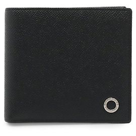 Bulgari Bvlgari Grain Leather Bvlgari Man Wallet Black
