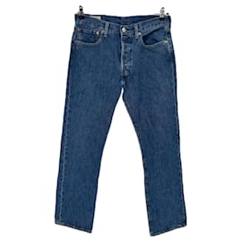 Vaqueros Levi's 501 azules de algodón Azul