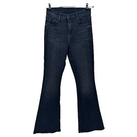 Mother Flared Jeans Black Cotton Size 27 Black