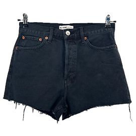 Autre Marque Shorts de algodão preto RE DONE Preto