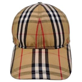 Burberry Boné de beisebol Vintage Check Marrom