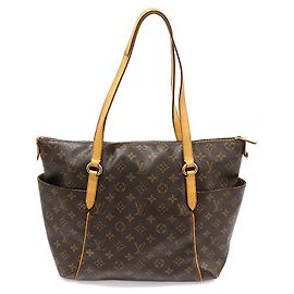 Louis Vuitton Monogram Canvas Totally MM Shoulder Bag Brown