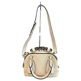 Chloé Daria Small Tote e Bolsa de Ombro Branco