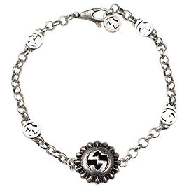 Gucci Pulsera con charm logo GG plateado Multicolor