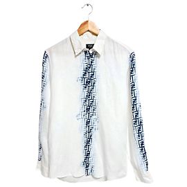 Fendi Gradient Linen Shirt White