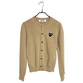 Comme Des Garcons Cardigan mit Rundhalsausschnitt beige Braun