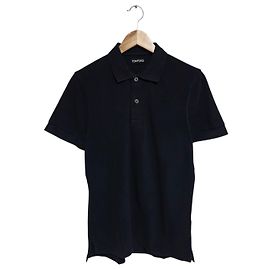 Tom Ford Kurzarm-Poloshirt Schwarz
