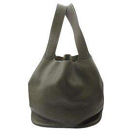 Hermès Picotin Vert Olive Argent Vert
