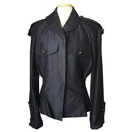 Isabel Marant Navy Cotton Jacket Black