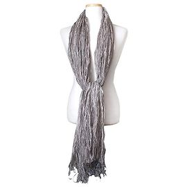 Sciarpa Armani Collegioni in misto seta argento metallizzato Argento