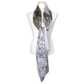 Sciarpa in chiffon di seta Elie Saab Multicolore