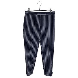 Thom Browne Pantaloni a righe in mohair da donna Blu
