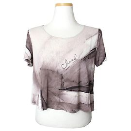 Chanel Jersey Crop Top Brown