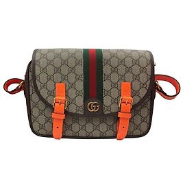 Gucci Ophidia GG Messenger Bag Brown