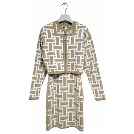 Hermès Mosaic Two-Piece Beige Toast Brown