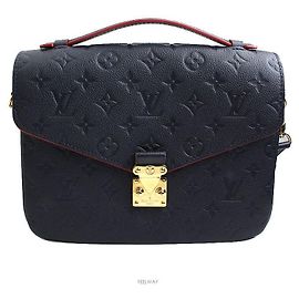 Louis Vuitton Pochette Empreinte Metis Crossbody Bag Bleu