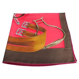 Hermès Lenço de seda Care Magbelt Multicor