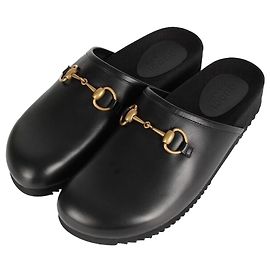 Gucci Horsebit Slip-On Sandals Black