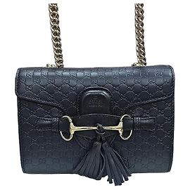 Gucci Mini borsa a tracolla con catena Emily Nero