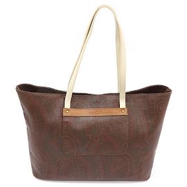 Etro Bolsa de ombro shopper em lona Paisley Multicor