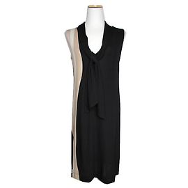 Valentino Rotes ärmelloses Kleid Braun
