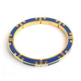 Tory Burch Blue Gold Logo Bangle Bracelet Multiple colors