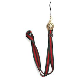 Gucci Triple Stripe Bag Charm and Keyring Green