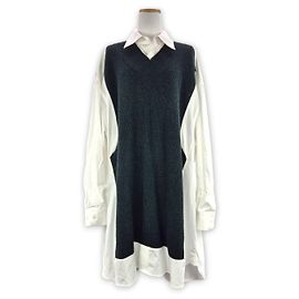 Maison Martin Margiela Strickhemd Braun