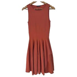 Robe patineuse Alexander McQueen corail Corail