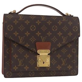 LOUIS VUITTON Sac à main Monogram Monceau 28 M51185 LV Auth BA13009 Monogramme