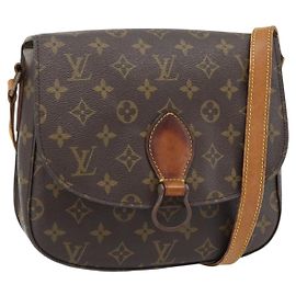LOUIS VUITTON Monogram Saint Cloud GM Schultertasche M51242 LV Auth BA12966 Monogramm