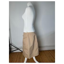 Celine Vintage linen skirt セリーヌ スカート リネン Second hand Céline Skirts - Joli Closet