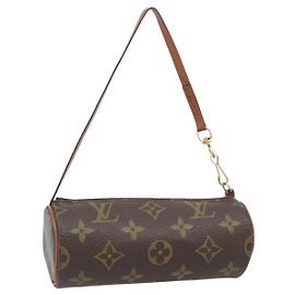 LOUIS VUITTON Monogram Papillon Pouch LV Auth BA12961 Monograma