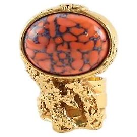 Yves Saint Laurent Gold ring Golden