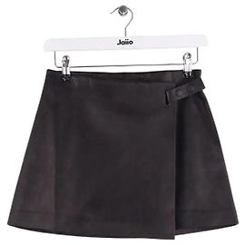 Alexander Wang Black Leather Mini Skirt Black
