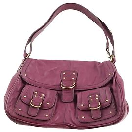 Bolsa de ombro Paul & Joe em couro roxa Roxo
