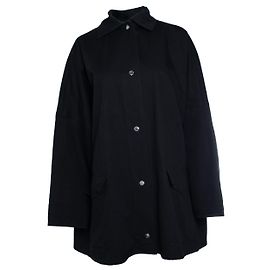 Totême Toteme, sovracamicia in twill di cotone nera Nero