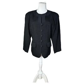 Giacca Balenciaga Vintage con pannelli testurizzati Y2K Nero Nero