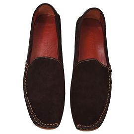 Autre Marque Mocassins Gelati en daim marron Marron