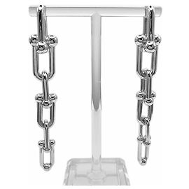 Boucles d'oreilles puces Tiffany & Co. HardWear Graduated Link Argenté