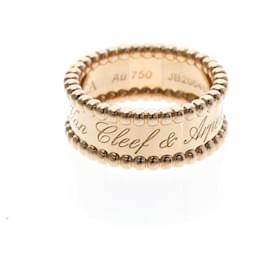 Anel Perlee em ouro rosa Van Cleef & Arpels Dourado