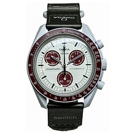 Relógio Omega x Swatch MoonSwatch Mission to Pluto SO33M101 Quartz Outro