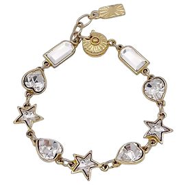 Pulseira de charms dourada vintage Yves Saint Laurent Dourado