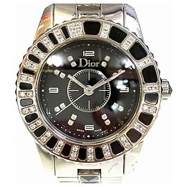 Relógio Christian Dior com aro de cristal e diamante Outro