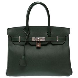 Hermès Bolsa HERMES Birkin 30 em Couro Verde - 103577 Verde