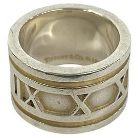 Tiffany & Co Tiffany Wide Atlas Band Ring Silber