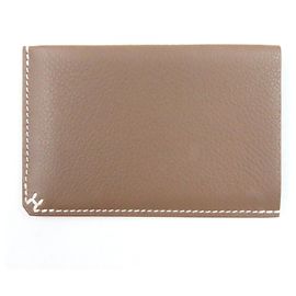 Hermès Hermes Evercolor Card Case Grey